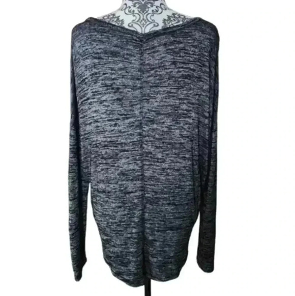 Rag & Bone Hudson Long-Sleeve Tee Marled Grey Relaxed Fit Women's size Medium - Picture 5 of 9